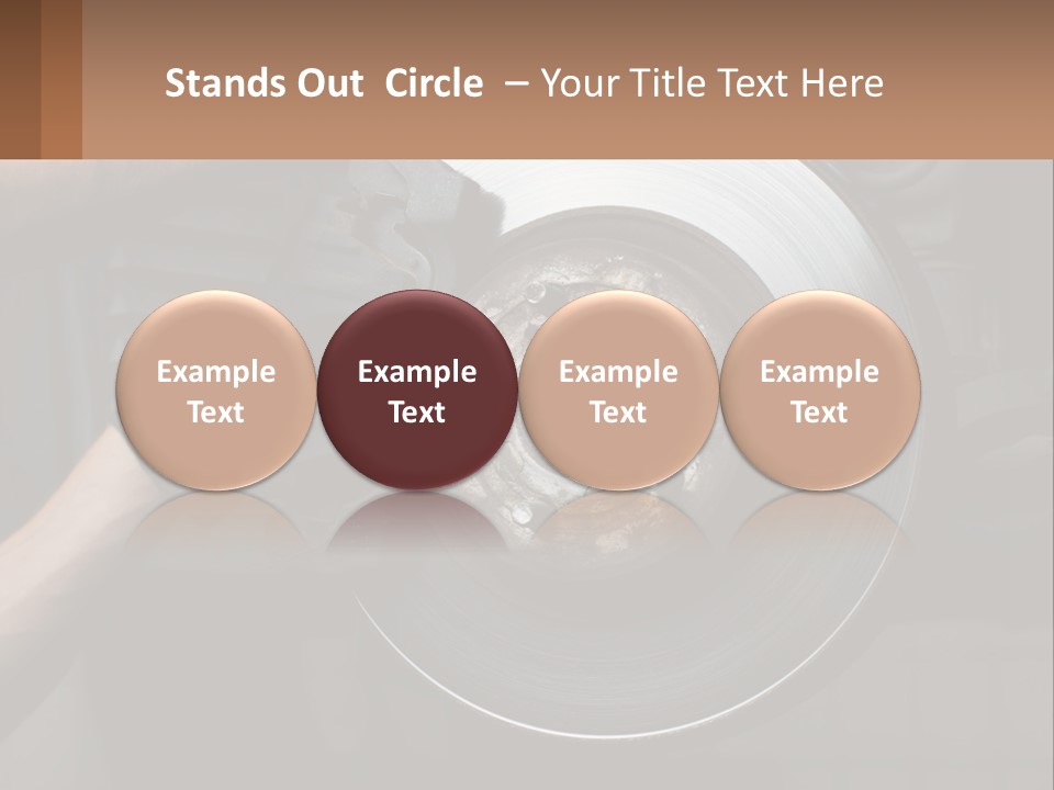 A Man Is Changing A Brake On A Car PowerPoint Template