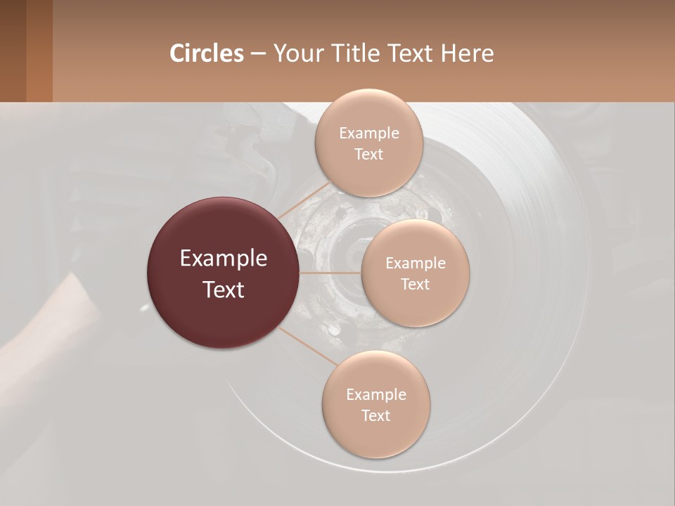 A Man Is Changing A Brake On A Car PowerPoint Template