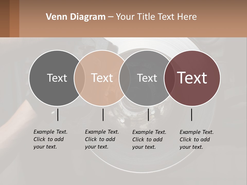 A Man Is Changing A Brake On A Car PowerPoint Template
