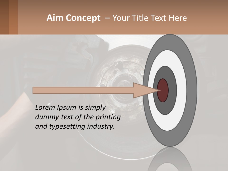 A Man Is Changing A Brake On A Car PowerPoint Template
