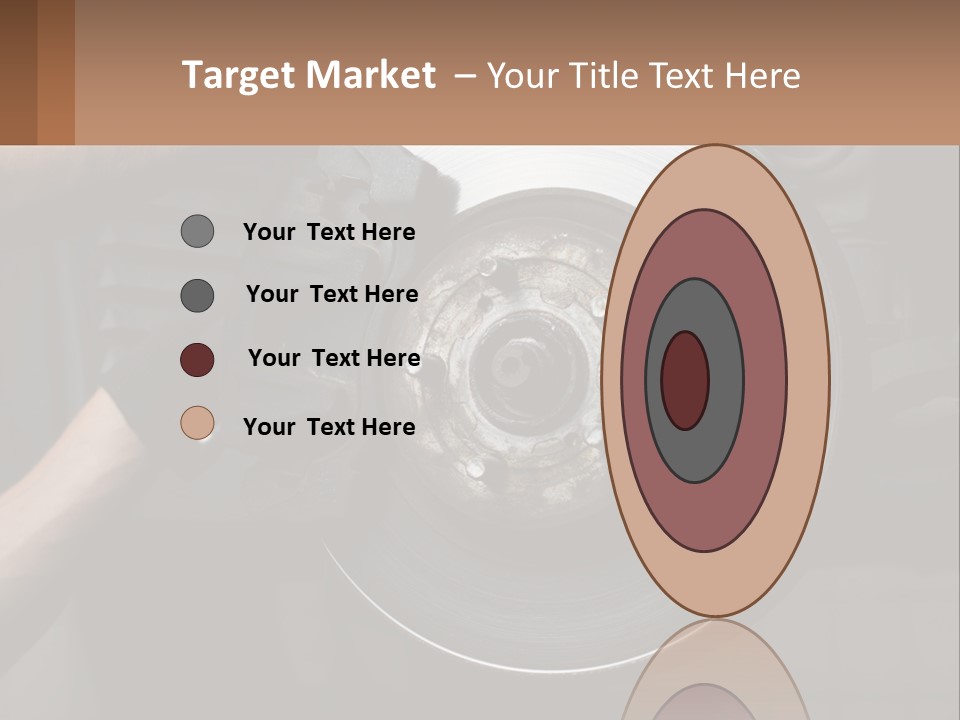 A Man Is Changing A Brake On A Car PowerPoint Template