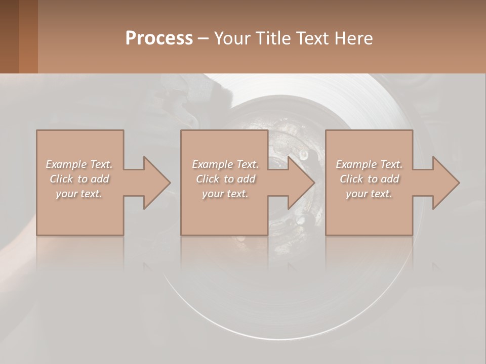 A Man Is Changing A Brake On A Car PowerPoint Template