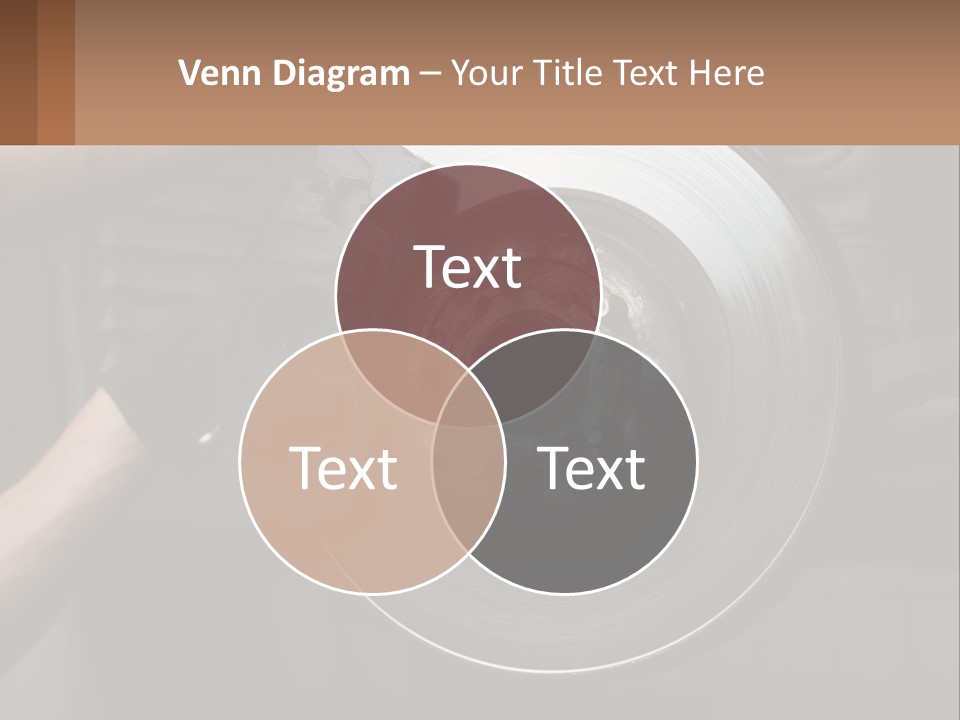 A Man Is Changing A Brake On A Car PowerPoint Template