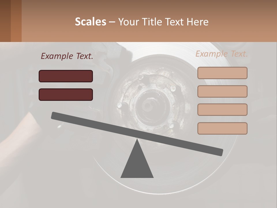 A Man Is Changing A Brake On A Car PowerPoint Template
