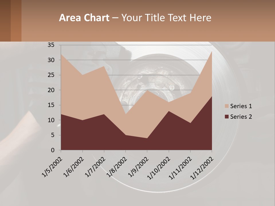 A Man Is Changing A Brake On A Car PowerPoint Template