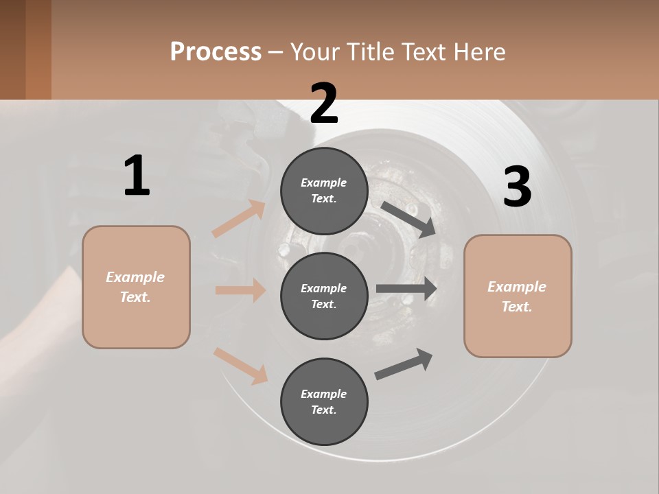 A Man Is Changing A Brake On A Car PowerPoint Template