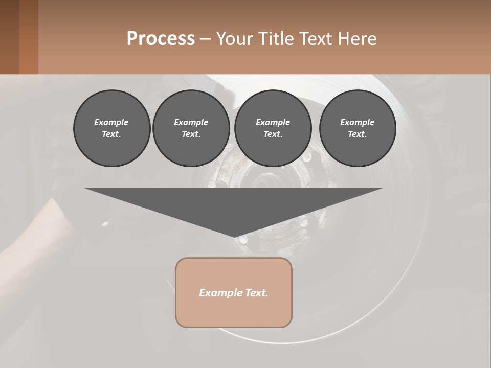 A Man Is Changing A Brake On A Car PowerPoint Template