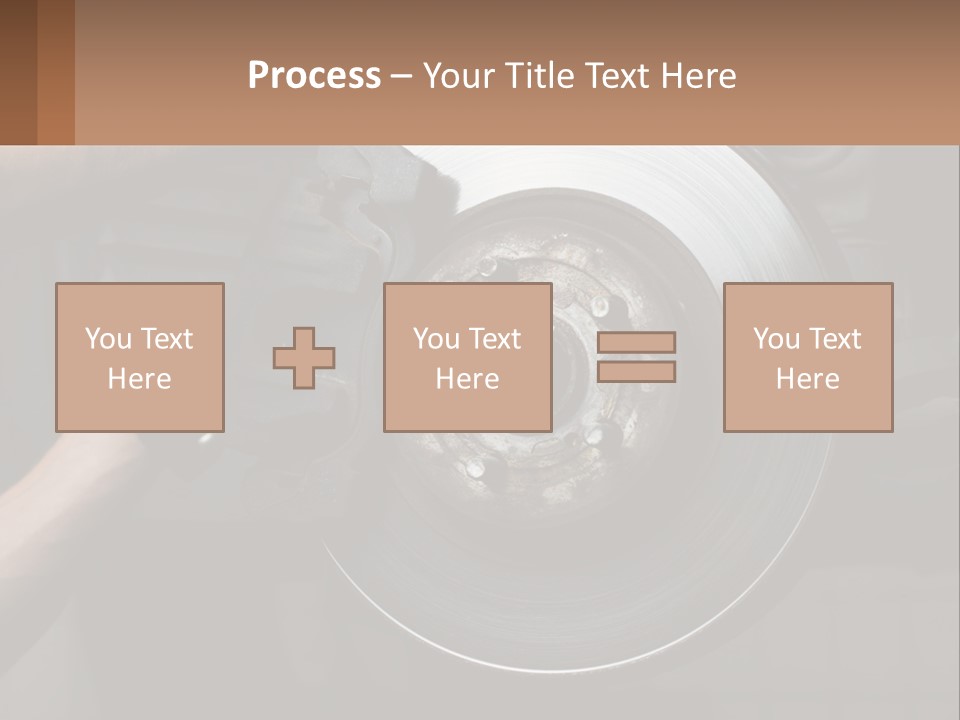 A Man Is Changing A Brake On A Car PowerPoint Template