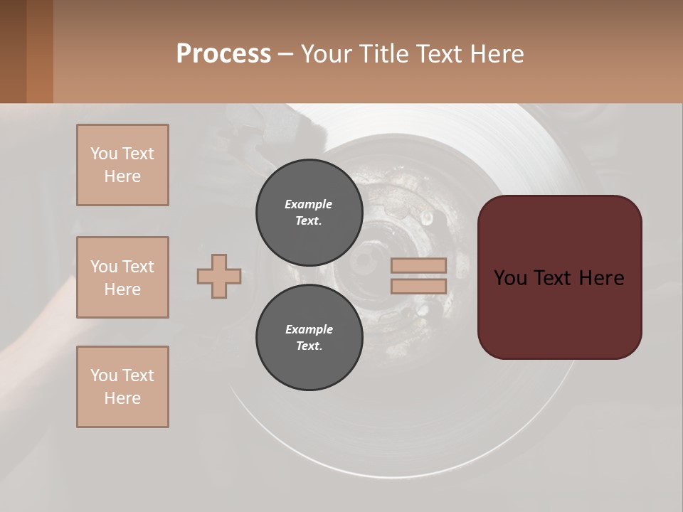 A Man Is Changing A Brake On A Car PowerPoint Template