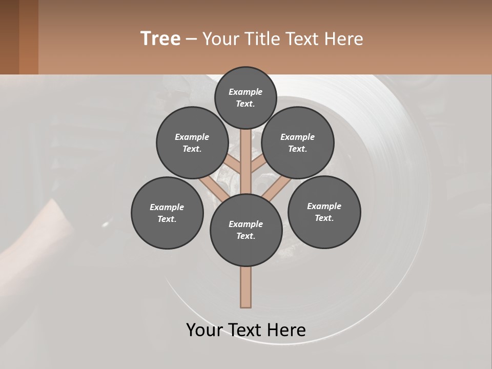A Man Is Changing A Brake On A Car PowerPoint Template