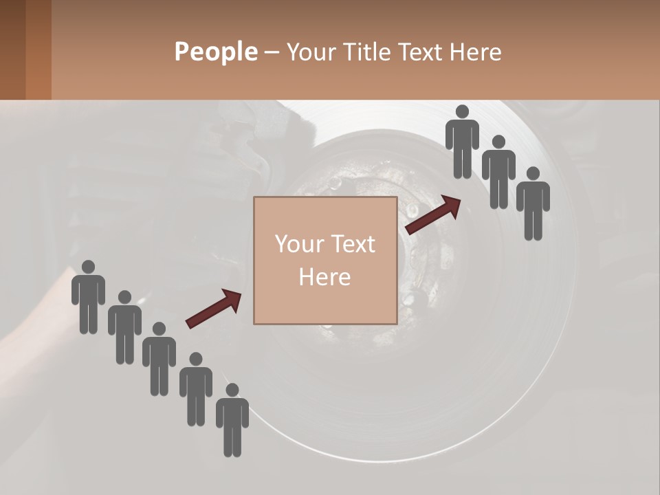 A Man Is Changing A Brake On A Car PowerPoint Template