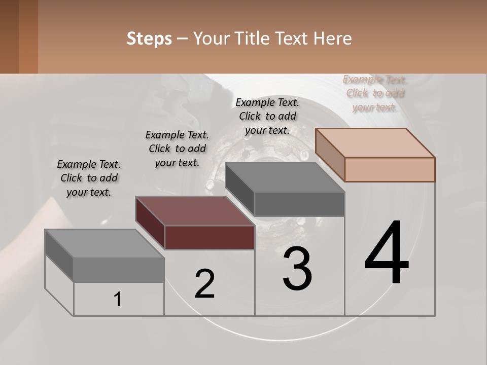 A Man Is Changing A Brake On A Car PowerPoint Template