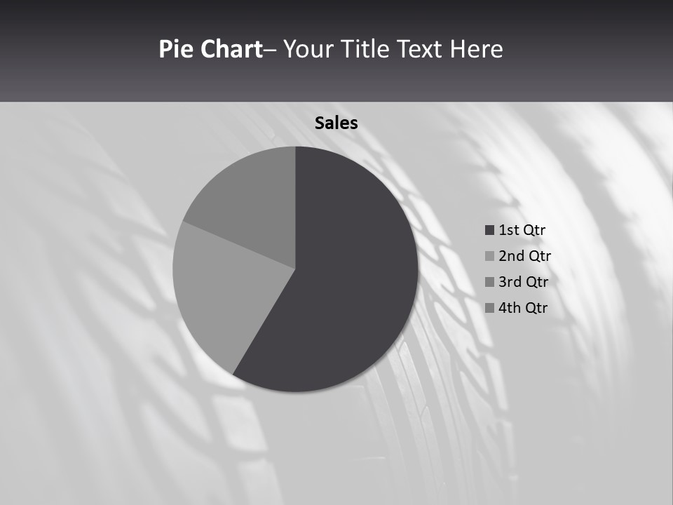 A Row Of Tires With A Black Background PowerPoint Template