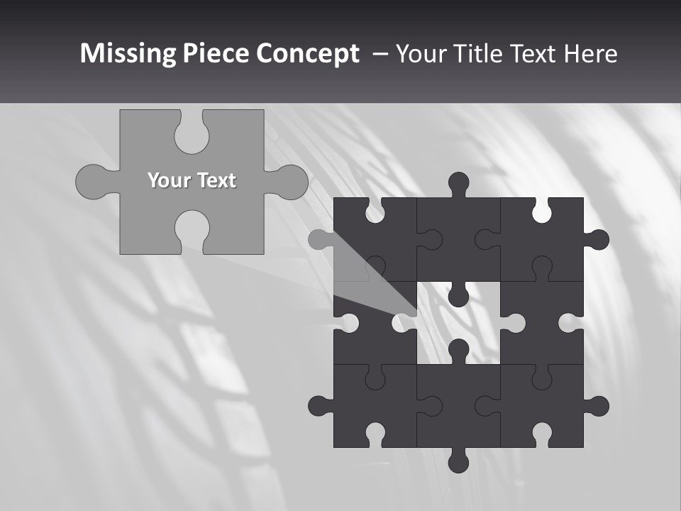 A Row Of Tires With A Black Background PowerPoint Template