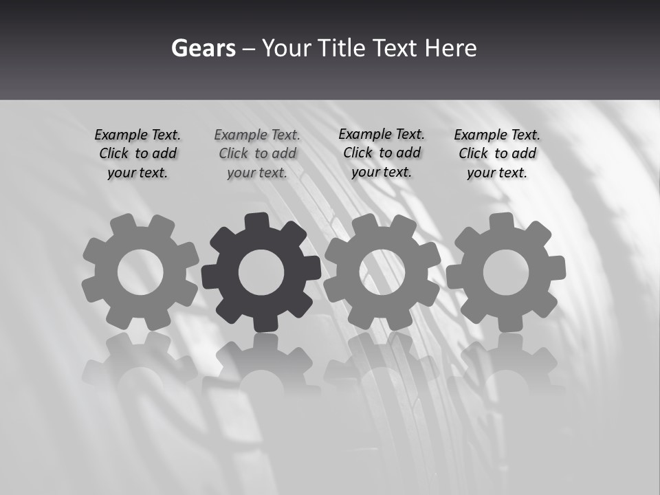 A Row Of Tires With A Black Background PowerPoint Template