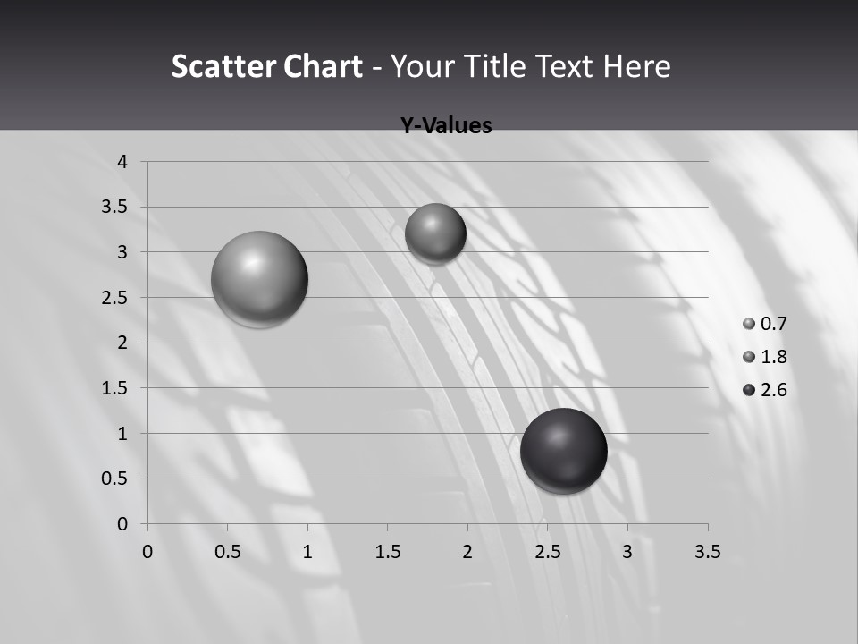 A Row Of Tires With A Black Background PowerPoint Template
