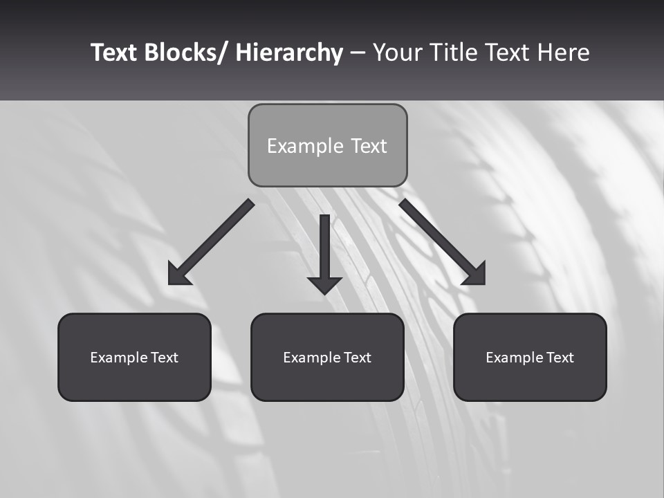 A Row Of Tires With A Black Background PowerPoint Template