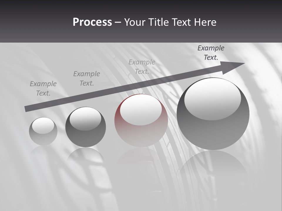 A Row Of Tires With A Black Background PowerPoint Template