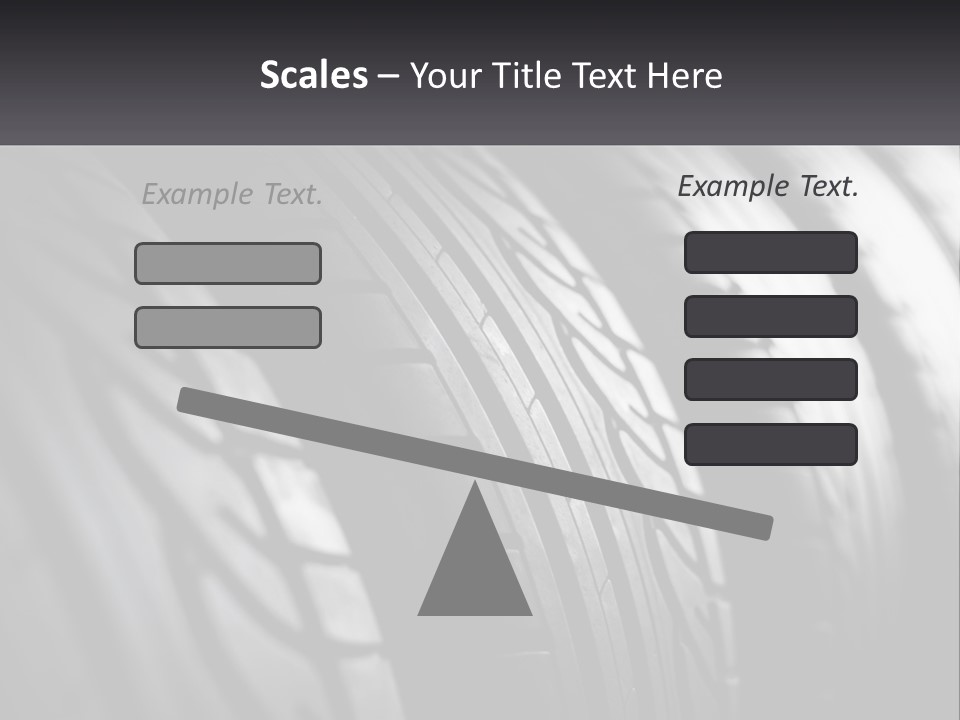 A Row Of Tires With A Black Background PowerPoint Template