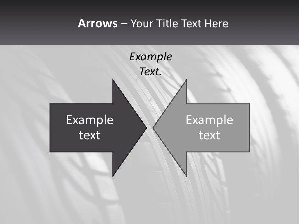 A Row Of Tires With A Black Background PowerPoint Template