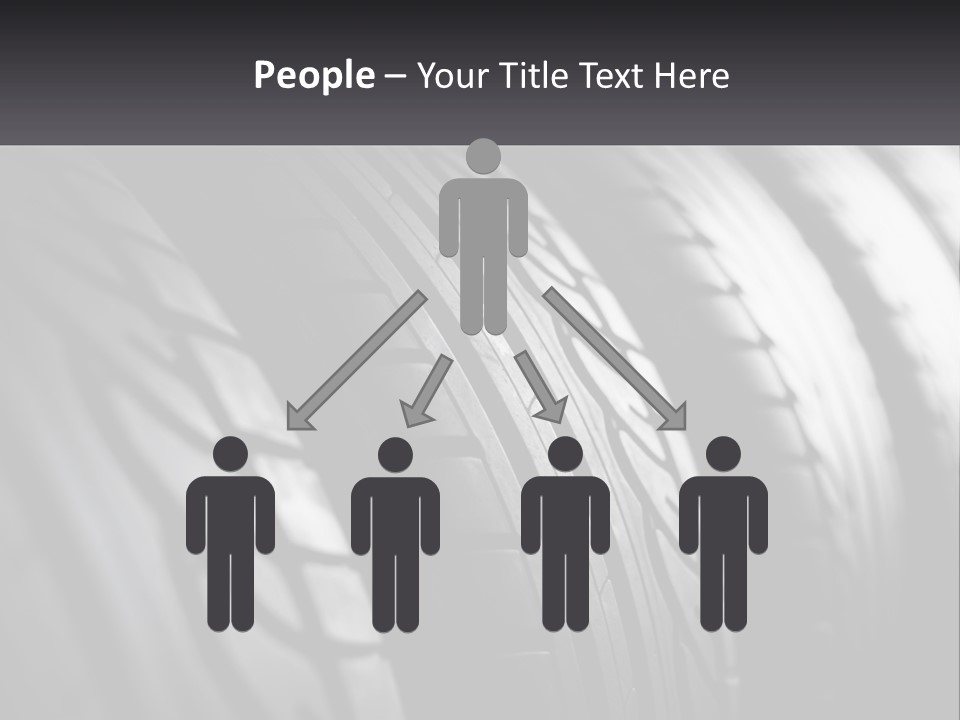 A Row Of Tires With A Black Background PowerPoint Template