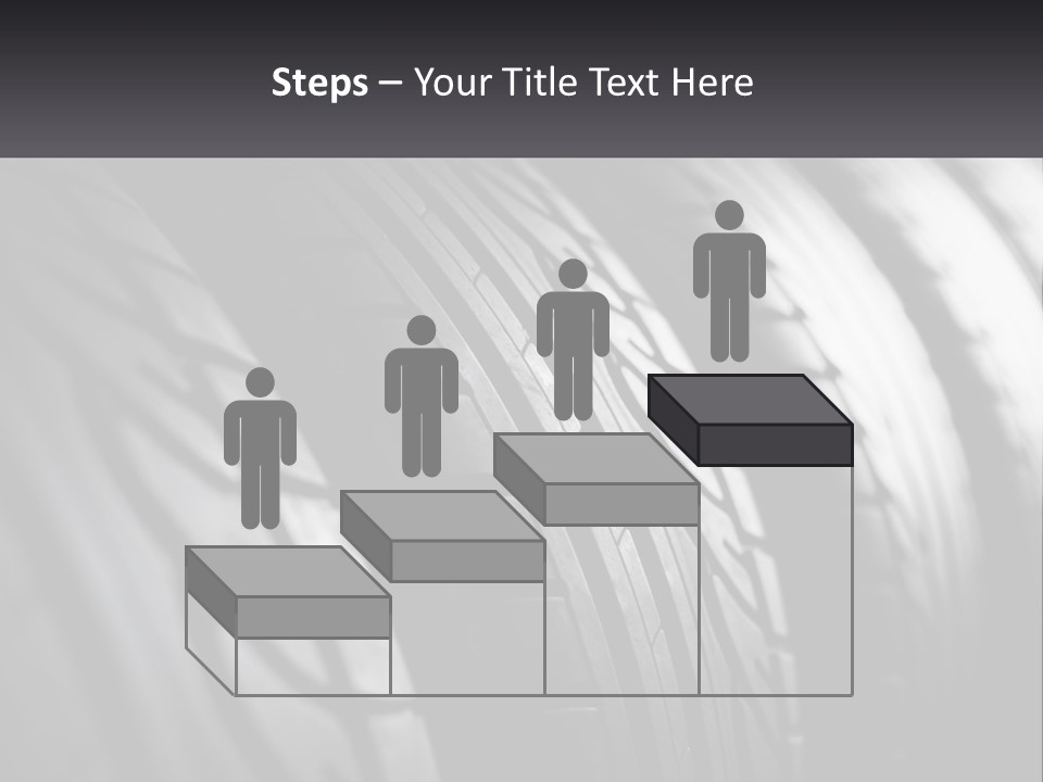 A Row Of Tires With A Black Background PowerPoint Template