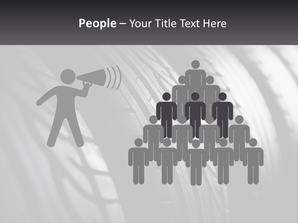 A Row Of Tires With A Black Background PowerPoint Template