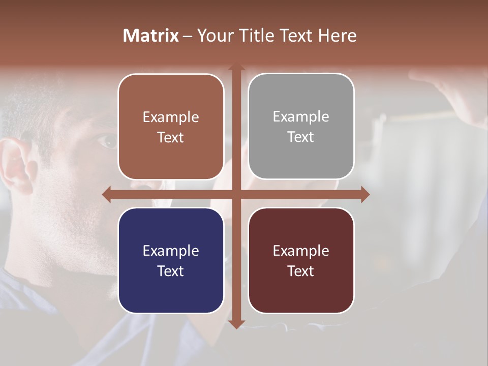 A Man Working On A Car In A Garage PowerPoint Template
