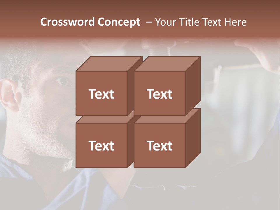 A Man Working On A Car In A Garage PowerPoint Template