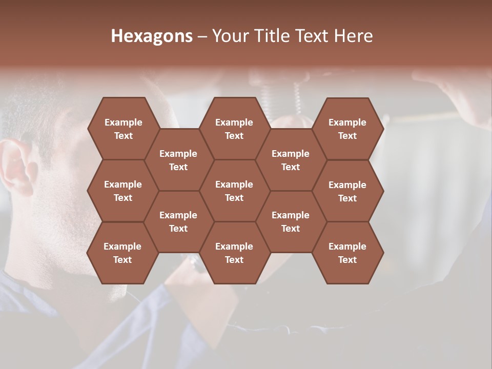 A Man Working On A Car In A Garage PowerPoint Template