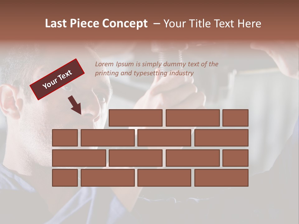 A Man Working On A Car In A Garage PowerPoint Template