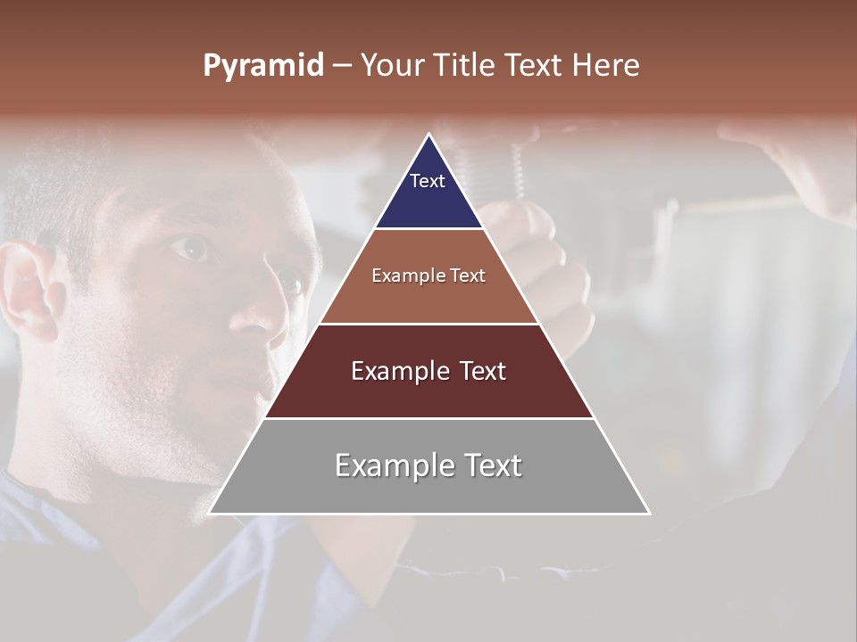 A Man Working On A Car In A Garage PowerPoint Template