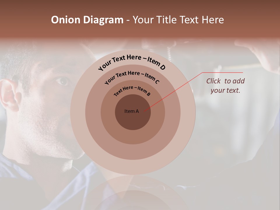 A Man Working On A Car In A Garage PowerPoint Template
