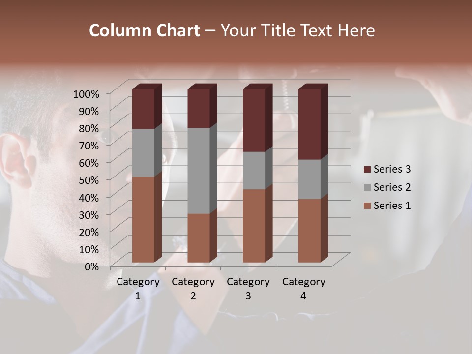 A Man Working On A Car In A Garage PowerPoint Template