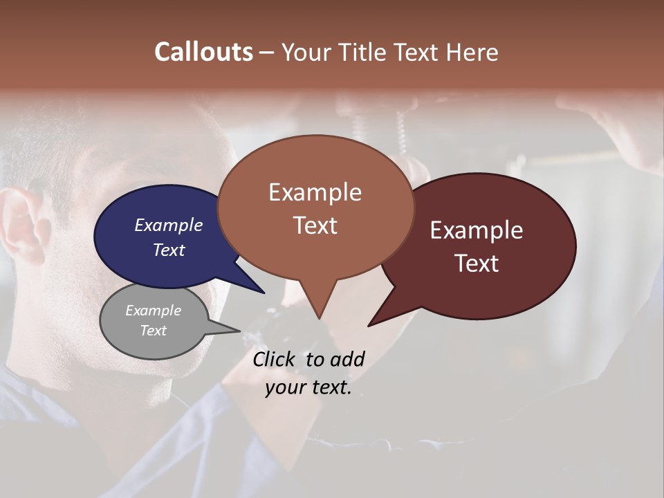 A Man Working On A Car In A Garage PowerPoint Template