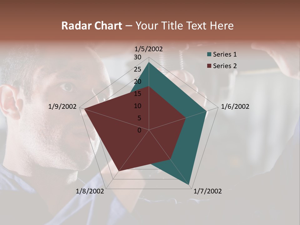 A Man Working On A Car In A Garage PowerPoint Template