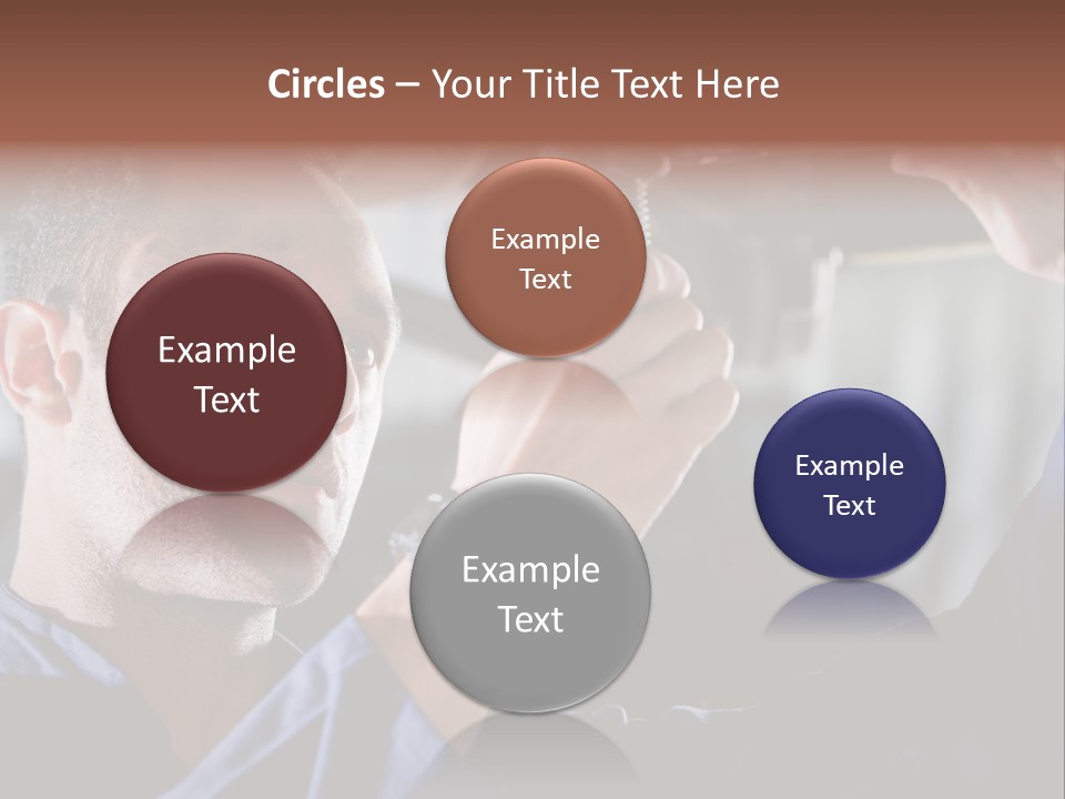 A Man Working On A Car In A Garage PowerPoint Template