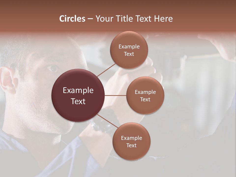 A Man Working On A Car In A Garage PowerPoint Template