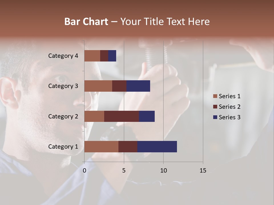 A Man Working On A Car In A Garage PowerPoint Template