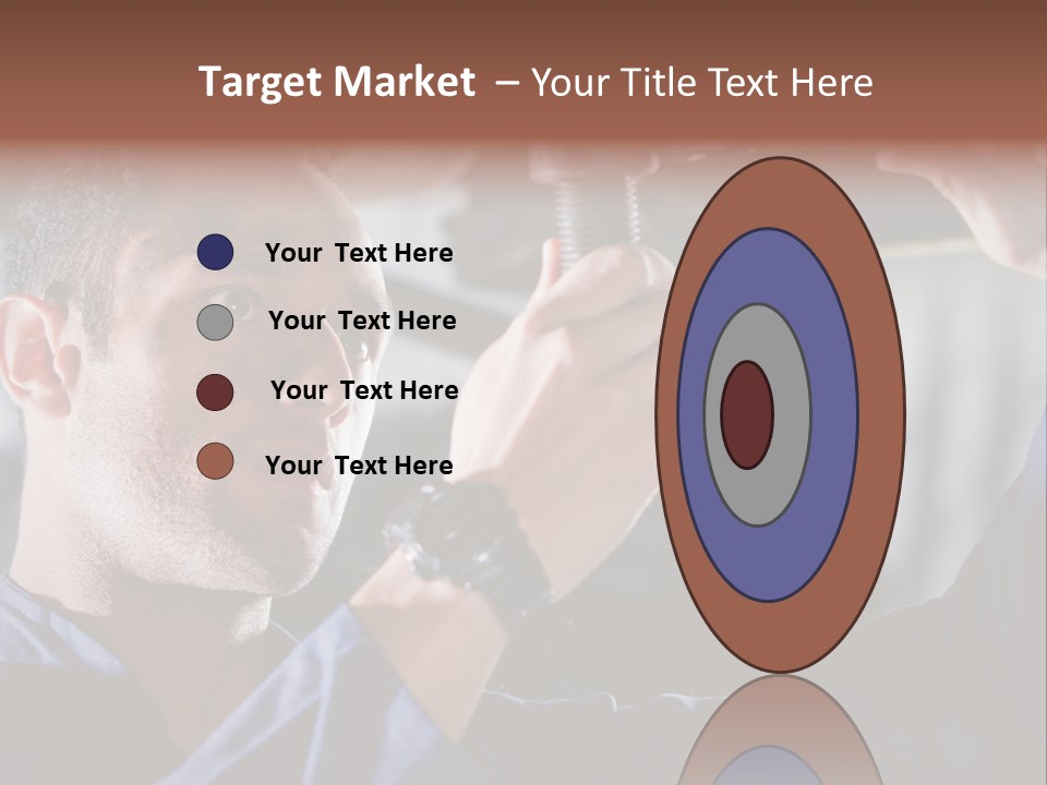 A Man Working On A Car In A Garage PowerPoint Template