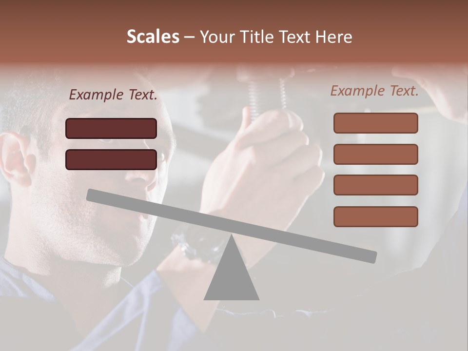 A Man Working On A Car In A Garage PowerPoint Template