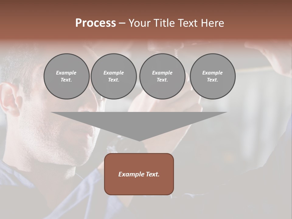 A Man Working On A Car In A Garage PowerPoint Template