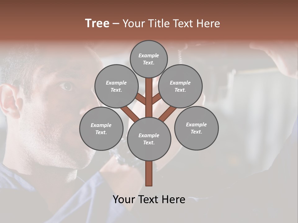 A Man Working On A Car In A Garage PowerPoint Template