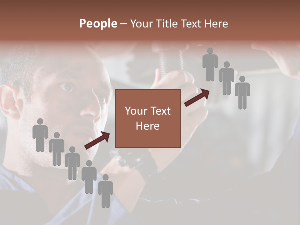 A Man Working On A Car In A Garage PowerPoint Template