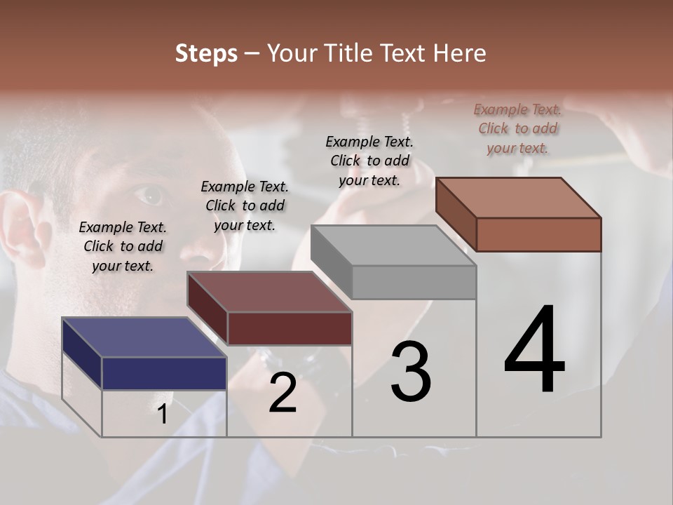 A Man Working On A Car In A Garage PowerPoint Template
