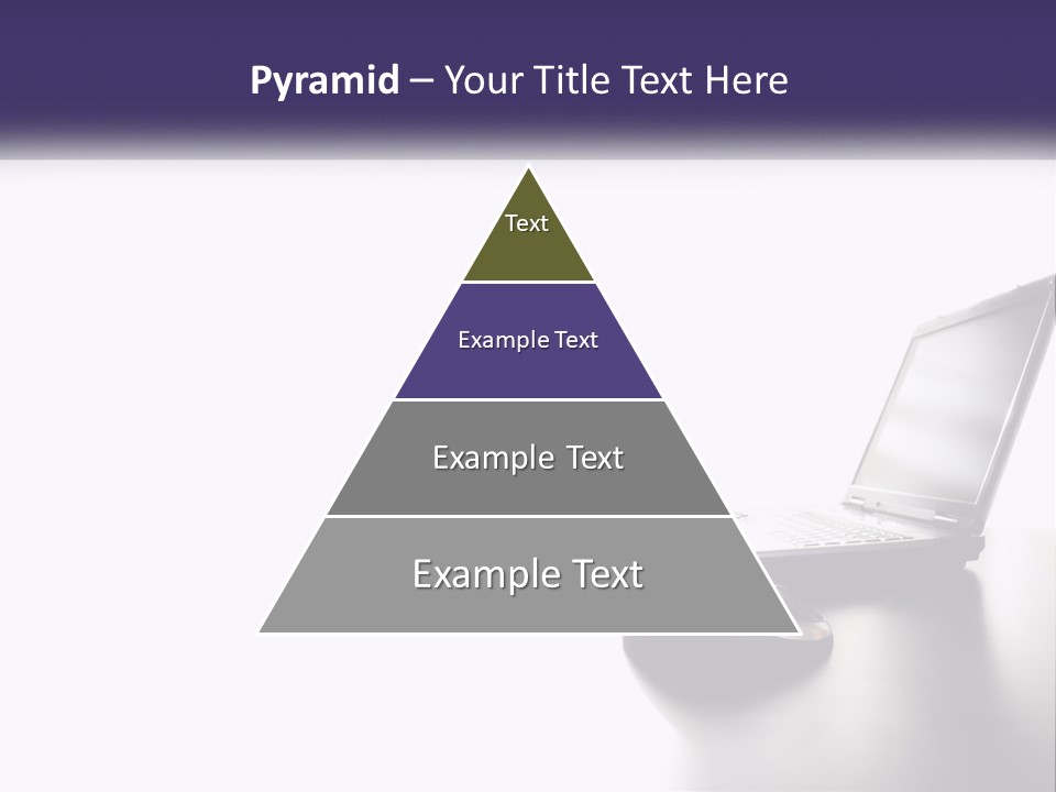 A Laptop Computer Sitting On Top Of A Desk PowerPoint Template