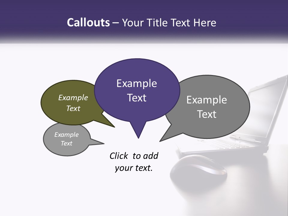 A Laptop Computer Sitting On Top Of A Desk PowerPoint Template