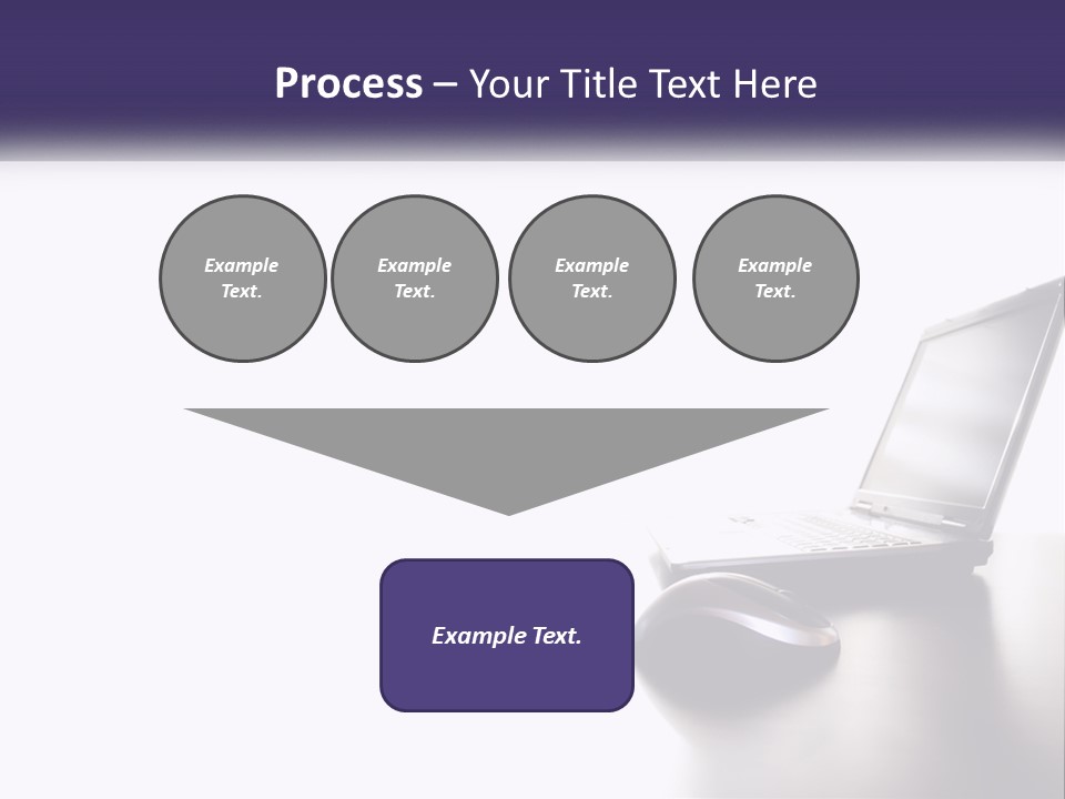 A Laptop Computer Sitting On Top Of A Desk PowerPoint Template