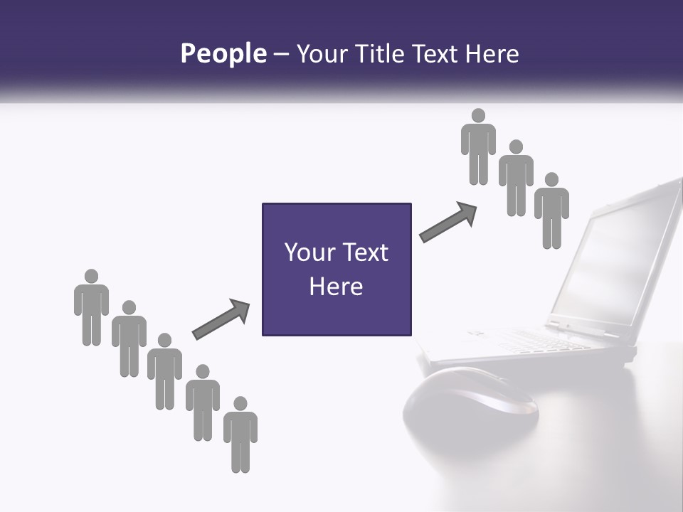 A Laptop Computer Sitting On Top Of A Desk PowerPoint Template