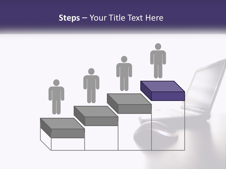 A Laptop Computer Sitting On Top Of A Desk PowerPoint Template